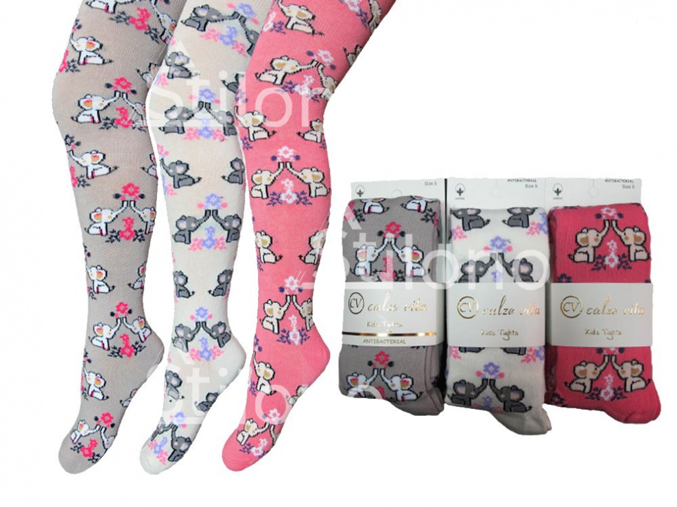 Колготки для девочки с рисунком CALZE VITA 3041 CV