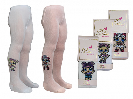 Колготки с рисунком для девочки   BELINO