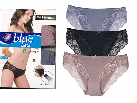 Трусы женские бикини с кружевом из бамбука EASINESS